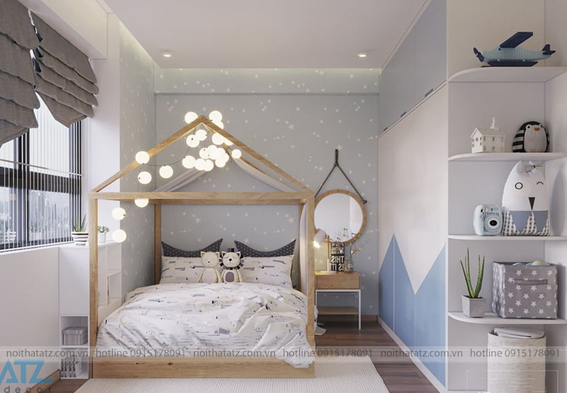 Thiết kế nội thất căn hộ 80m2 tại The West 265 Cầu Giấy nhà chú Vinh