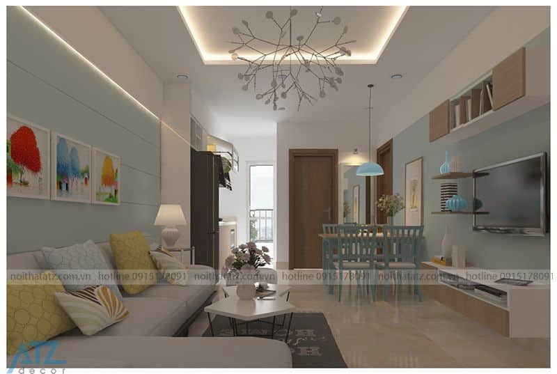 thiết kế nội thất phòng ăn chung cư artemis tower