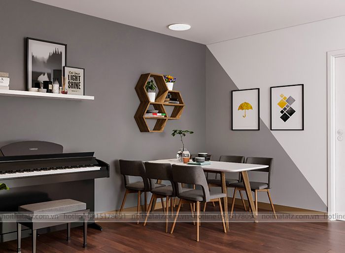 Mẫu nội thất chung cư 70m2 tại Mỹ Đình Pearl cho chị Minh