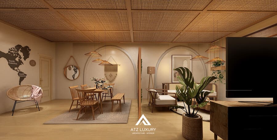 phong-cach-thiet-ke-noi-that-chung-cu-bohemian (2) thiết kế nội thất chung cư bohemian