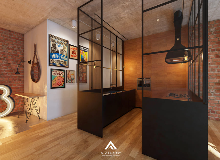 phong-cach-thiet-ke-noi-that-chung-cu-industrial (3) phong cách nội thất chung cư industrial