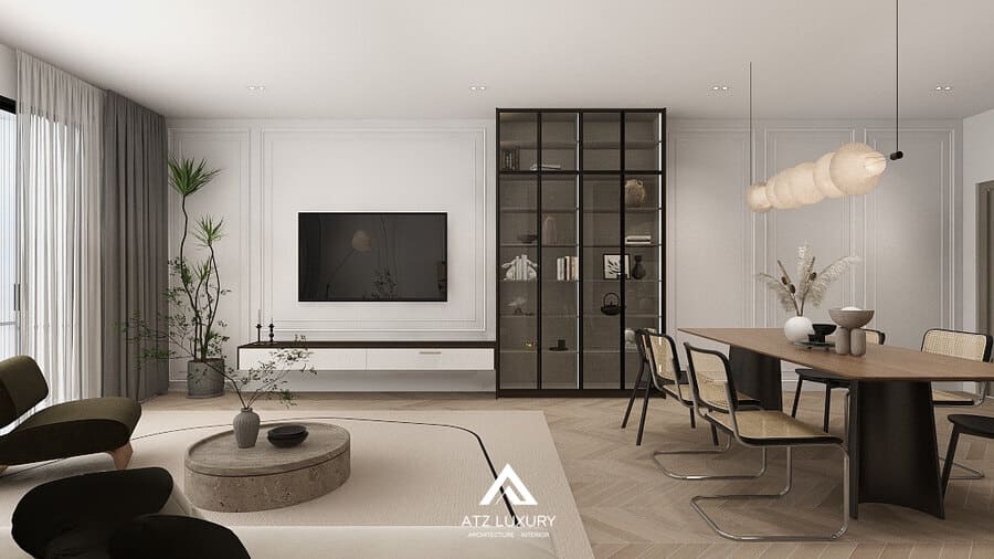 phong-cach-thiet-ke-noi-that-chung-cu-mid-century-modern (2) phong cách thiết kế chung cư mid-century modern