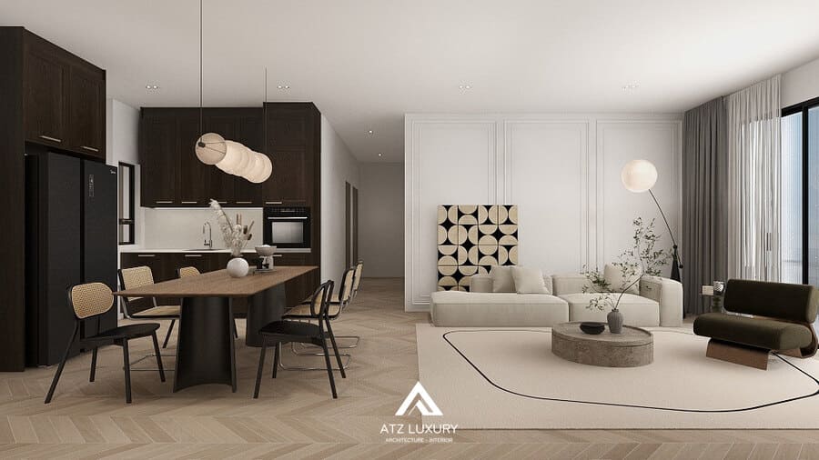 phong-cach-thiet-ke-noi-that-chung-cu-mid-century-modern (3) phong cách nội thất chung cư mid-century modern