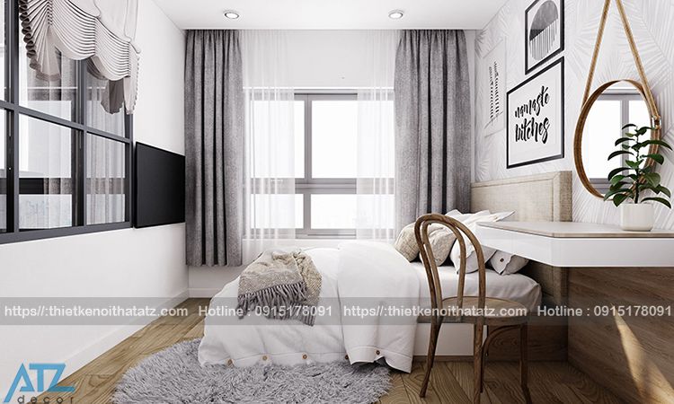 Mẫu nội thất căn hộ 80m2 tại Gemek Premium