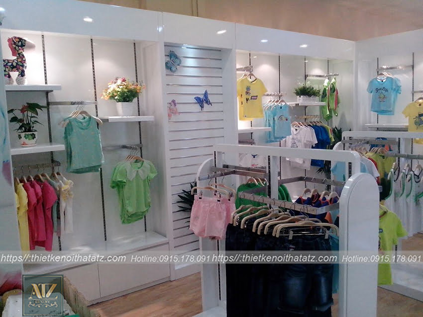 Thiết kế cửa hàng quần áo trẻ em tại trung tâm thương mại AEONE MALL Hà Đông