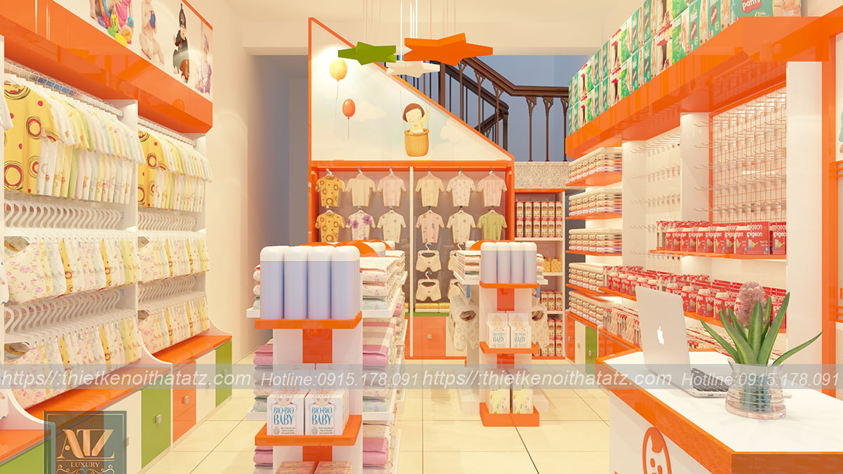 Thiết kế shop mẹ và bé tại Bắc Giang cho anh Hùng