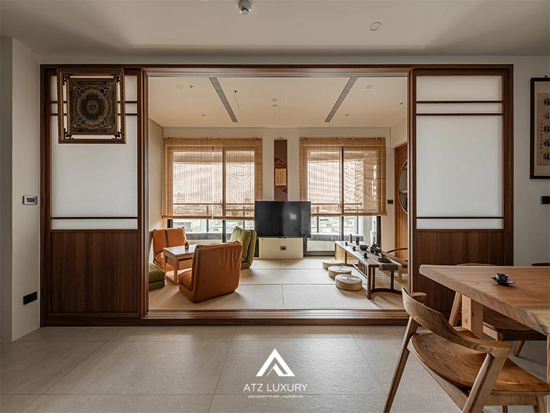 nội thất chung cư 52m2 phong cách Nhật