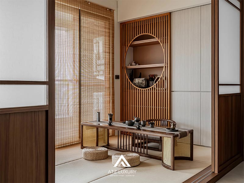 nội thất chung cư 52m2 phong cách Nhật