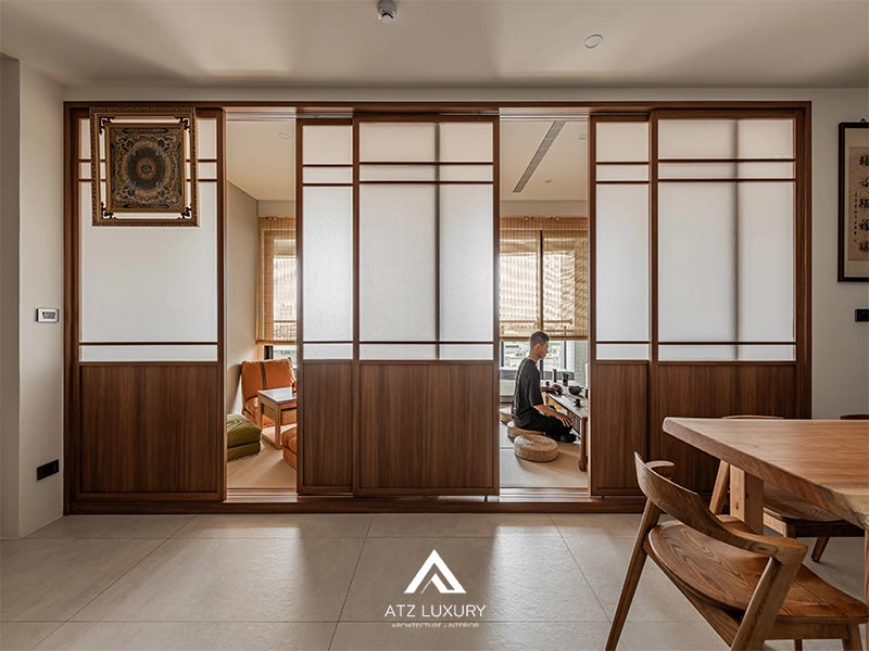 nội thất chung cư 52m2 phong cách Nhật