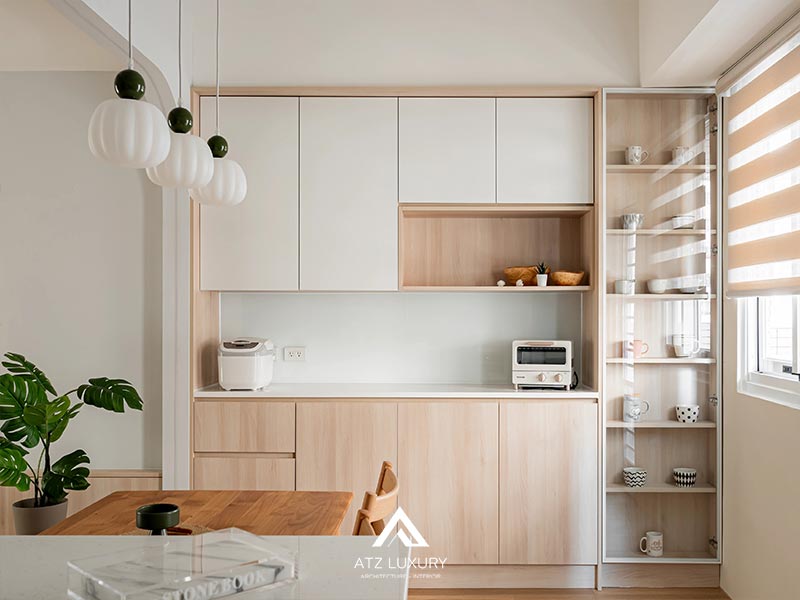 Mẫu thiết kế nội thất chung cư 53m2 2 phòng ngủ dành cho vợ chồng trẻ