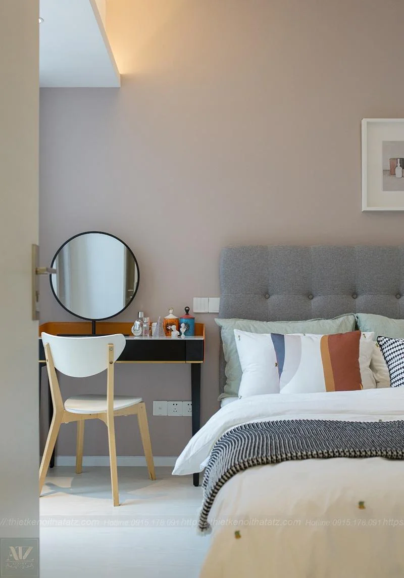 nội thất chung cư 85m2 3 phòng ngủ hiện đại, sáng tạo