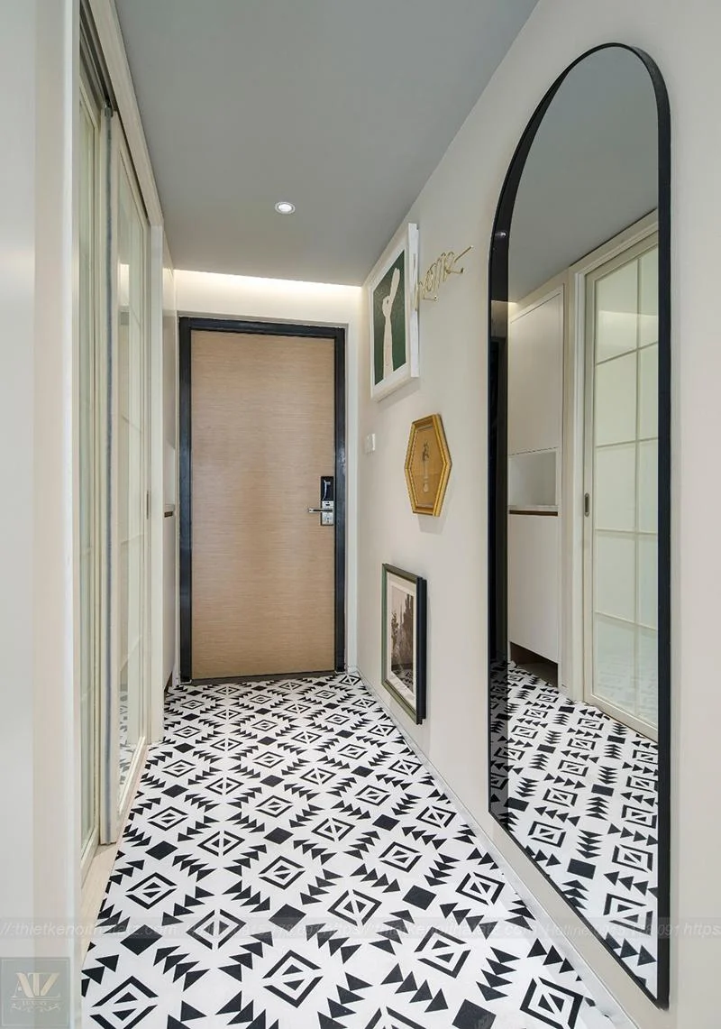 nội thất căn hộ 85m2 3 phòng ngủ hiện đại, sáng tạo