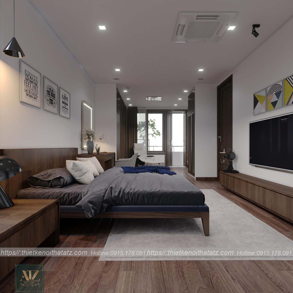 Mẫu chung cư 64m2 2 phòng ngủ tại Vinhomes Smart City