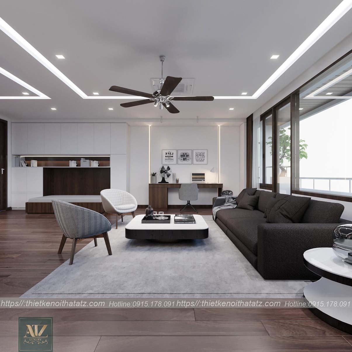 Mẫu chung cư 64m2 2 phòng ngủ tại Vinhomes Smart City