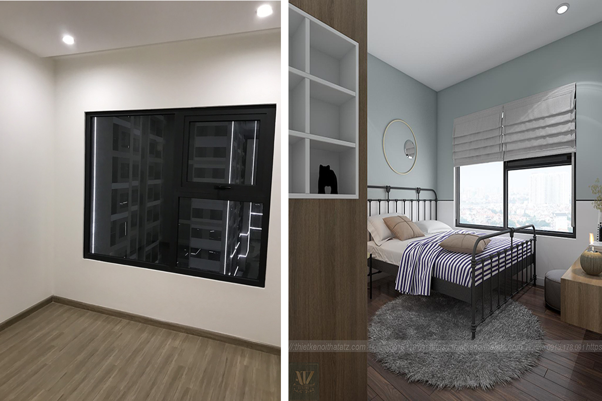 Mẫu nội thất căn hộ 80m2 3 phòng ngủ tại Vinhomes Ocean Park