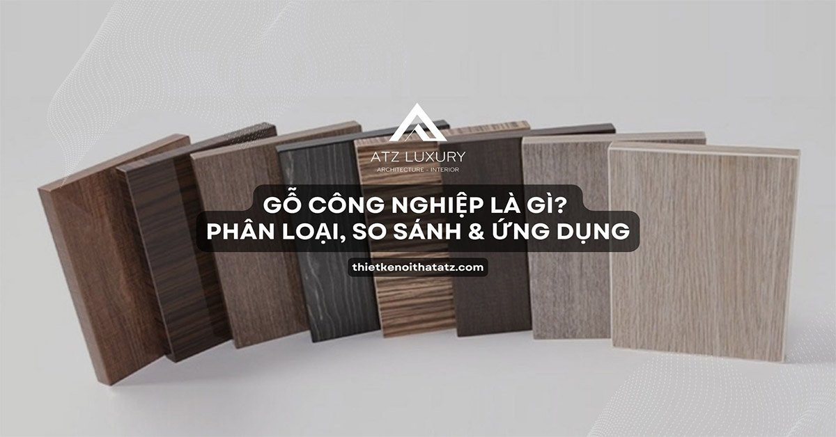 Gỗ công nghiệp là gì? Phân loại, so sánh & ứng dụng