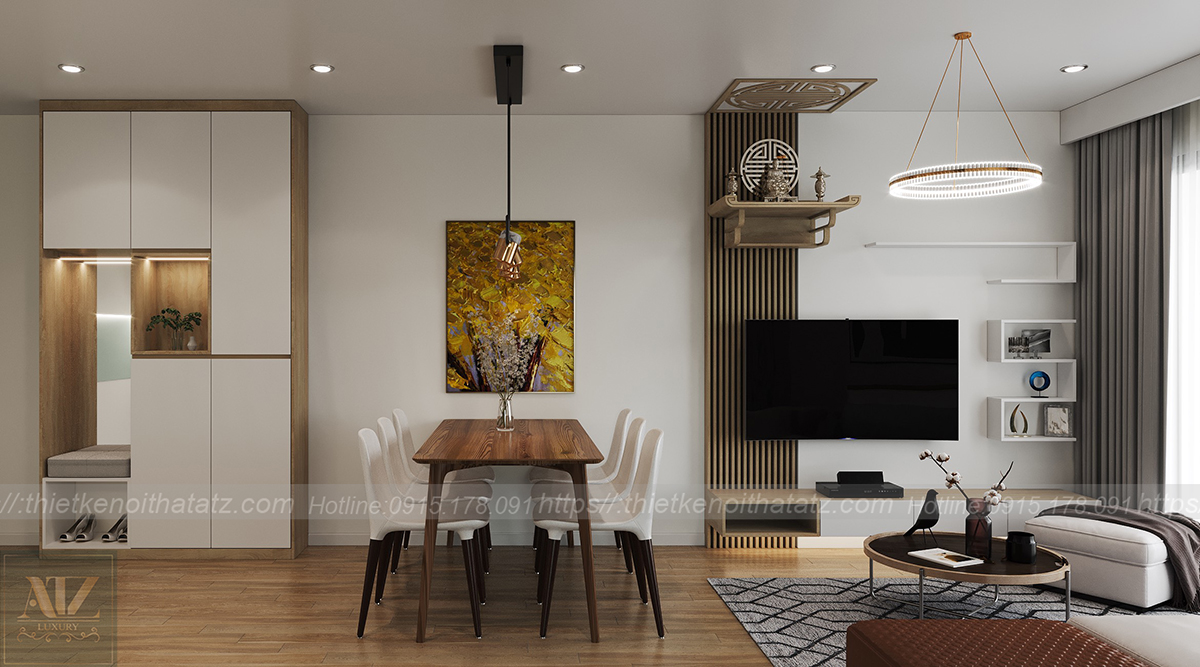 Mẫu chung cư 80m2 3 phòng ngủ tại Vinhomes Smart City Mẫu chung cư 80m2 3 phòng ngủ tại Vinhomes Smart City