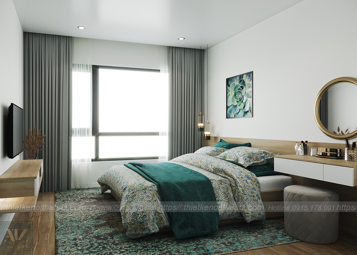 Mẫu chung cư 80m2 3 phòng ngủ tại Vinhomes Smart City
