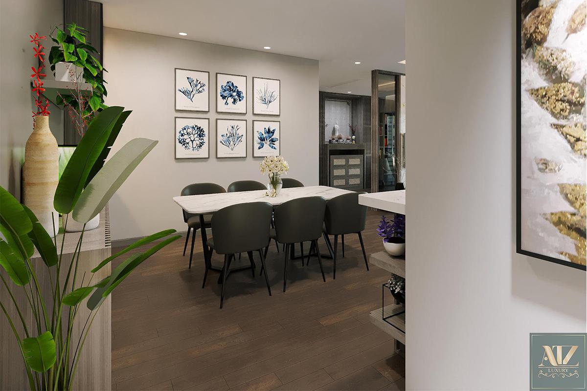 Mẫu nội thất căn hộ 100m2 3 phòng ngủ tại B6 Giảng Võ cho chị Thảo