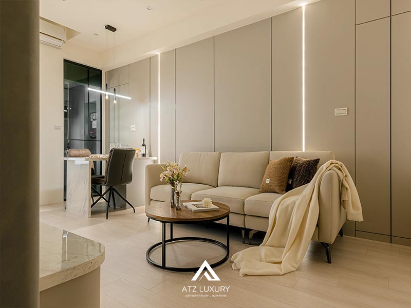 Top 5 mẫu thiết kế nội thất chung cư nhỏ tối ưu không gian插图2 mau thiet ke noi that chung cu nho 45m2 modern minimalism (3)