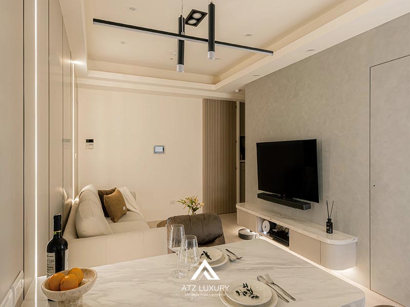 Top 5 mẫu thiết kế nội thất chung cư nhỏ tối ưu không gian插图4 mau thiet ke noi that chung cu nho 45m2 modern minimalism (5)