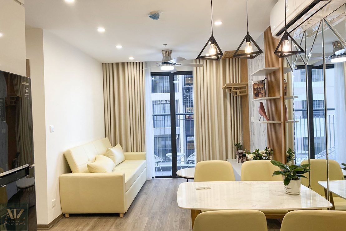 Hình ảnh không gian phòng khách thiết kế chung cư Garden City