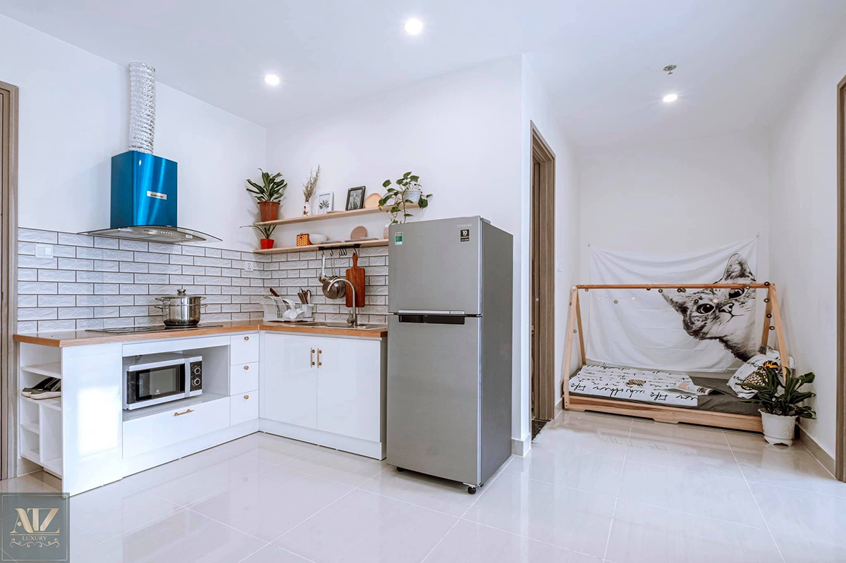 thiết kế chung cư vinhomes smart city 43m2