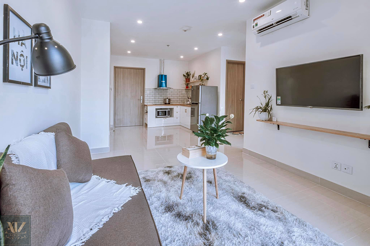 thiết kế chung cư vinhomes smart city 43m2