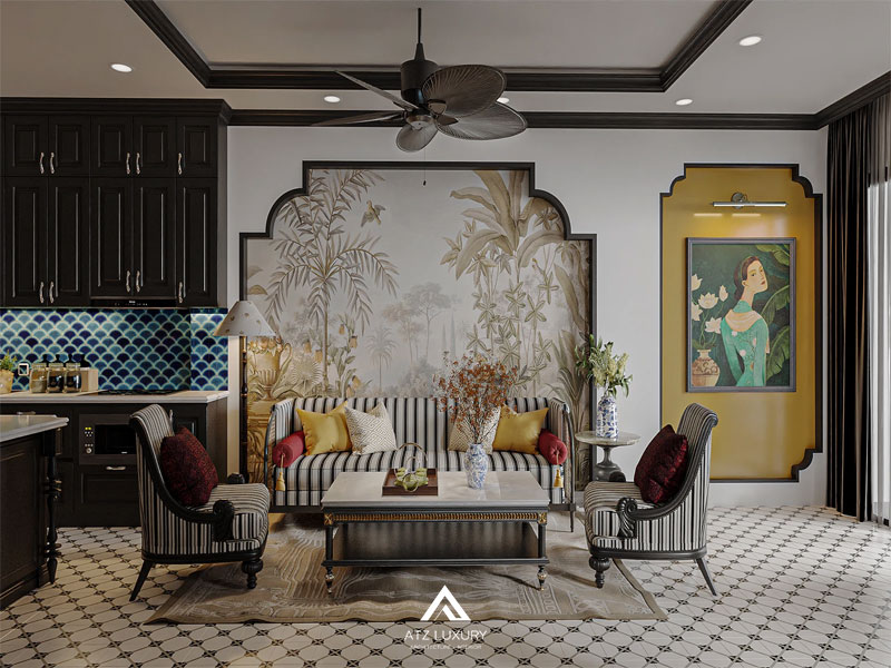 phong khach son mau gi dep