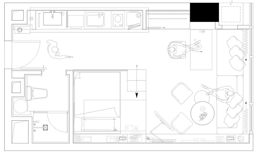Mẫu thiết kế căn hộ studio 30m2 tại Vinhomes Ocean Park cho Anh Tuấn