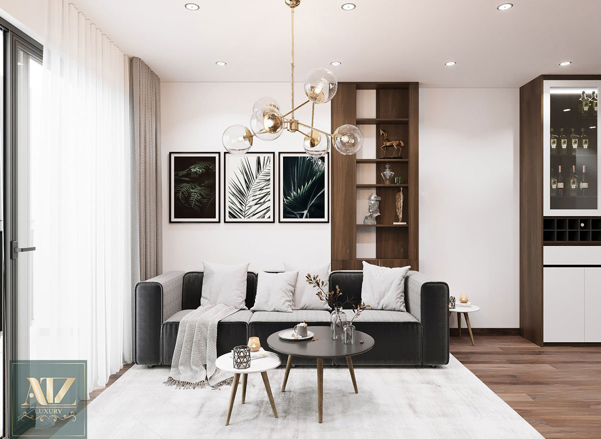 nội thất chung cư 70m2 tại Tháp Thiên Niên Kỷ cho chị Ngọc Ánh