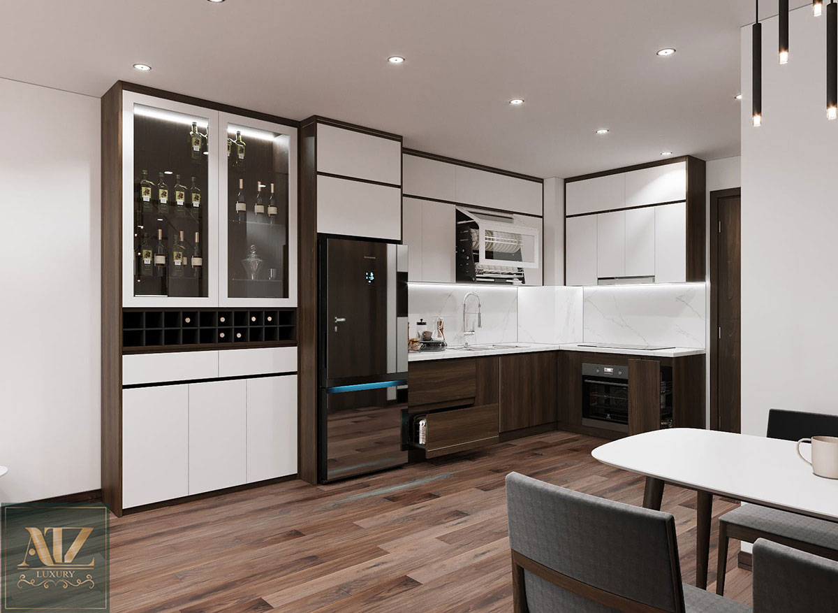 nội thất chung cư 70m2 tại Tháp Thiên Niên Kỷ cho chị Ngọc Ánh