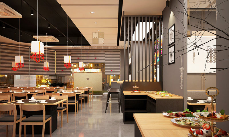 Thiết kế nhà hàng Hàn Quốc vạn người mê  AZ DESIGN