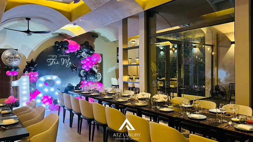 thiết kế nhà hàng kiểu Châu Âu