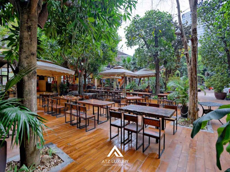 thiet ke nha hang san vuon