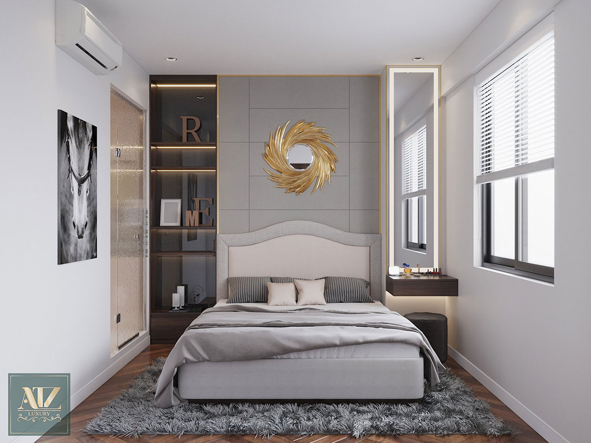 Mẫu nội thất căn hộ 55m2 tại CT2 Xa La Hà Đông phong cách Luxury