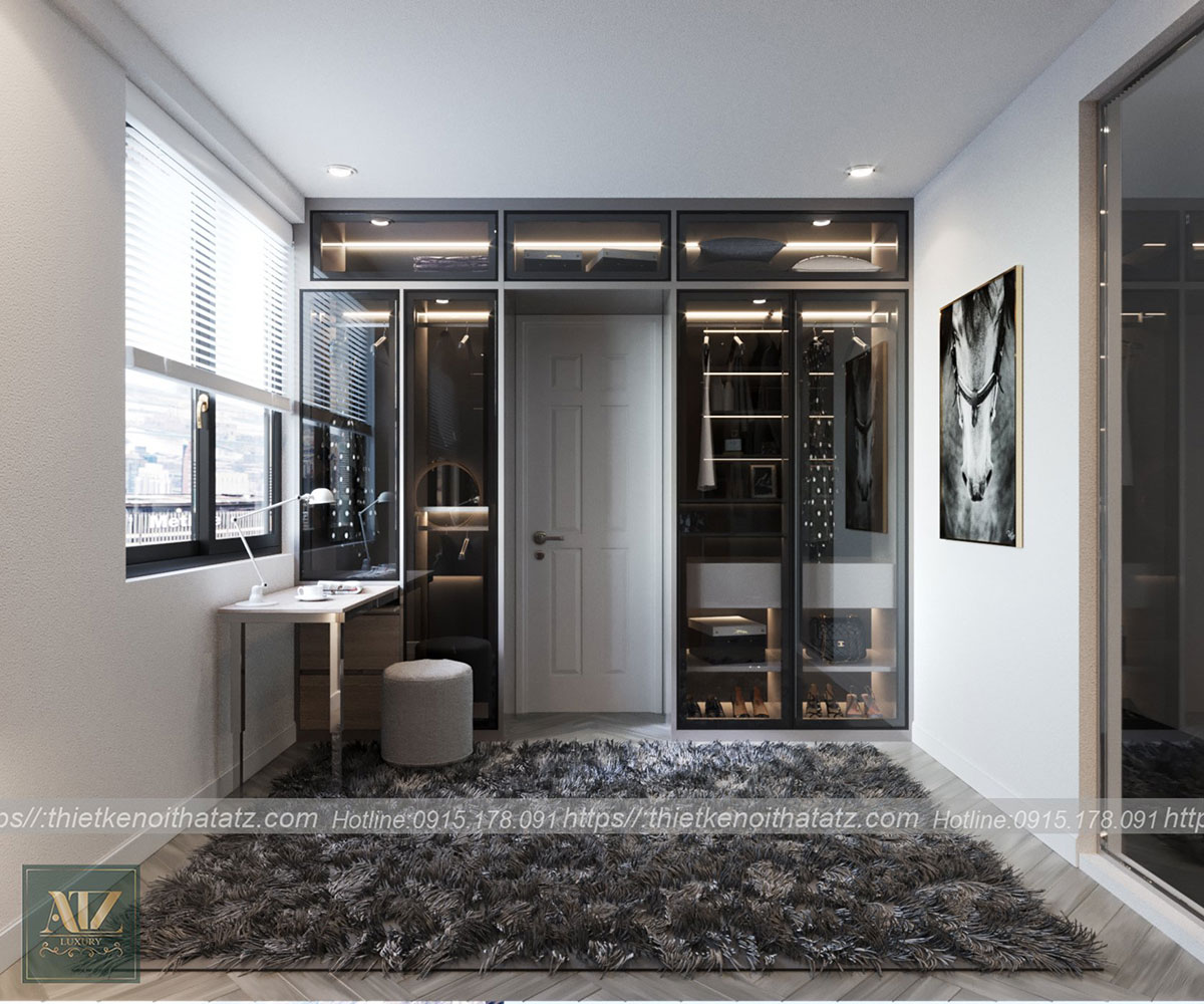 Mẫu nội thất căn hộ 55m2 tại CT2 Xa La Hà Đông phong cách Luxury