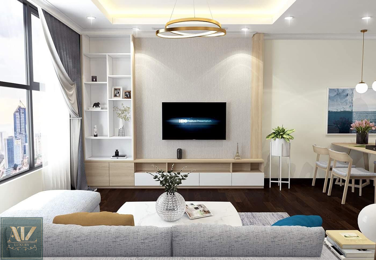 Mẫu nội thất căn hộ 60m2 tại The Vesta Phú Lãm, Hà Đông