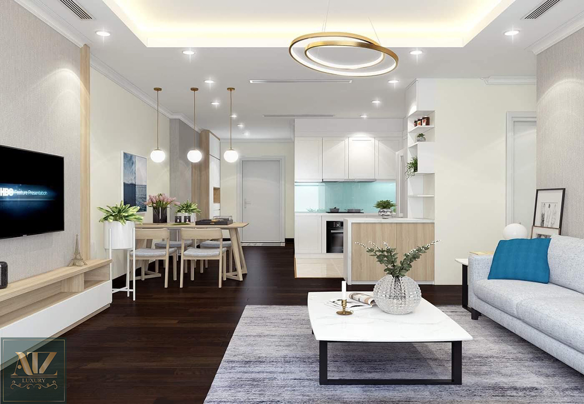 Mẫu nội thất căn hộ 60m2 tại The Vesta Phú Lãm, Hà Đông