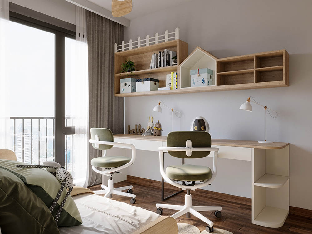 Thiết kế chung cư pcc1 căn 55m2