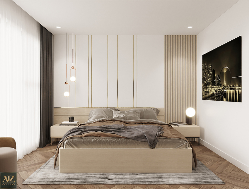 Thiết kế nội thất căn hộ chung cư Hoàng Huy 120m2 3 phòng ngủ