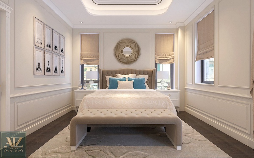 Thiết kế nội thất phòng ngủ tân cổ điển tại biệt thự Vinhomes GreenBay