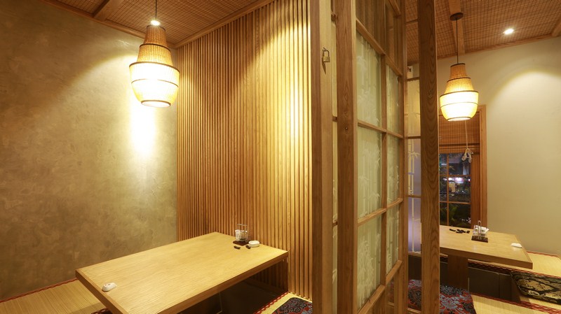 Thiết kế phòng ngồi bệt nhà hàng Nhật Bản Hanayuki 