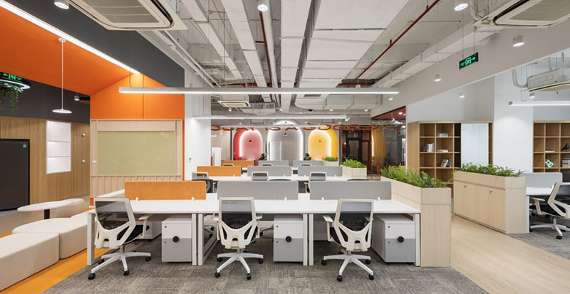 Thiết kế văn phòng hiện đại - Không gian nghỉ ngơi đầy màu sắc