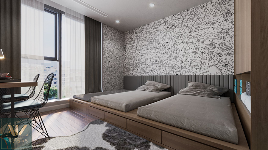 Mẫu chung cư 3 phòng ngủ 72m2 tại Sunshine City cho chị Mai