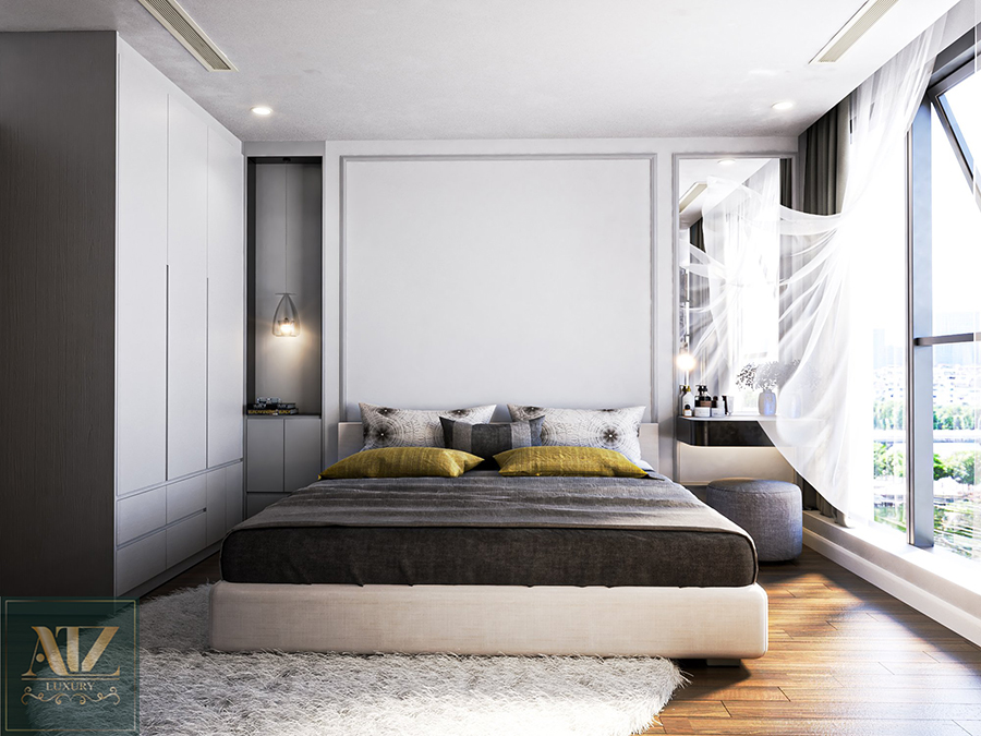 Mẫu chung cư 3 phòng ngủ 72m2 tại Sunshine City cho chị Mai