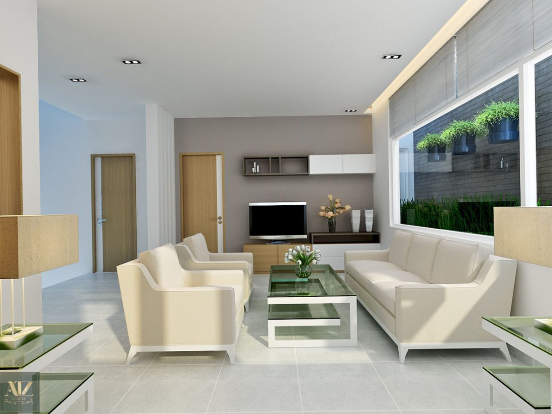 Thiết kế nội thất phòng khách phụ