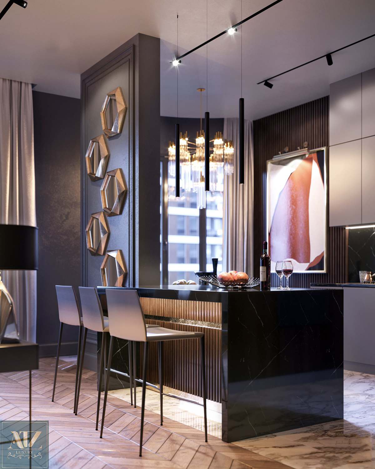 Mẫu chung cư 70m2 2 phòng ngủ tại Vinhomes Symphony Riverside