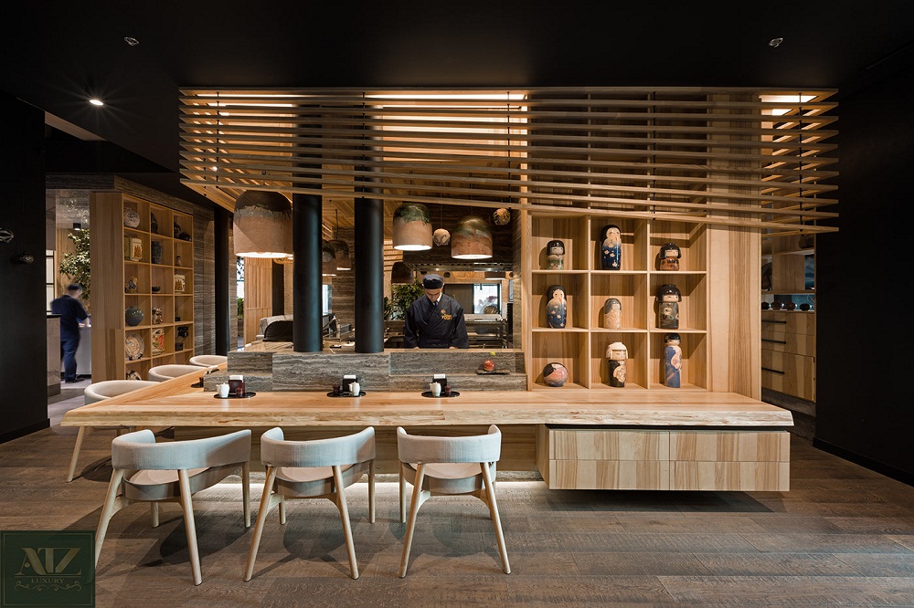 Những đồ nội thất siêu đẹp sử dụng trong thiết kế và trang trí nhà hàng Nhật