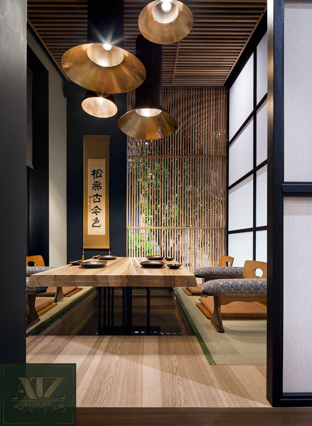 Dự án thiết kế thi công nội thất nhà hàng Nhật Bản đẹp đẳng cấp